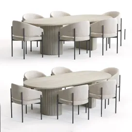 Solana Chair Moon Table